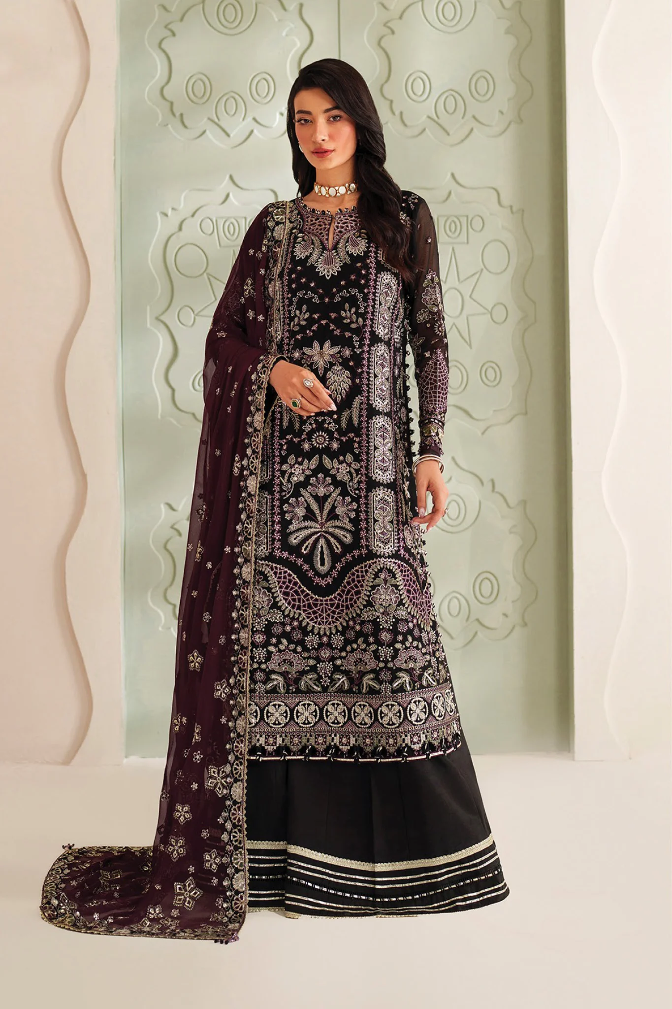 Neorah By Xenia Unstitched 3 Piece Luxury Formals Suit-01-Ayat