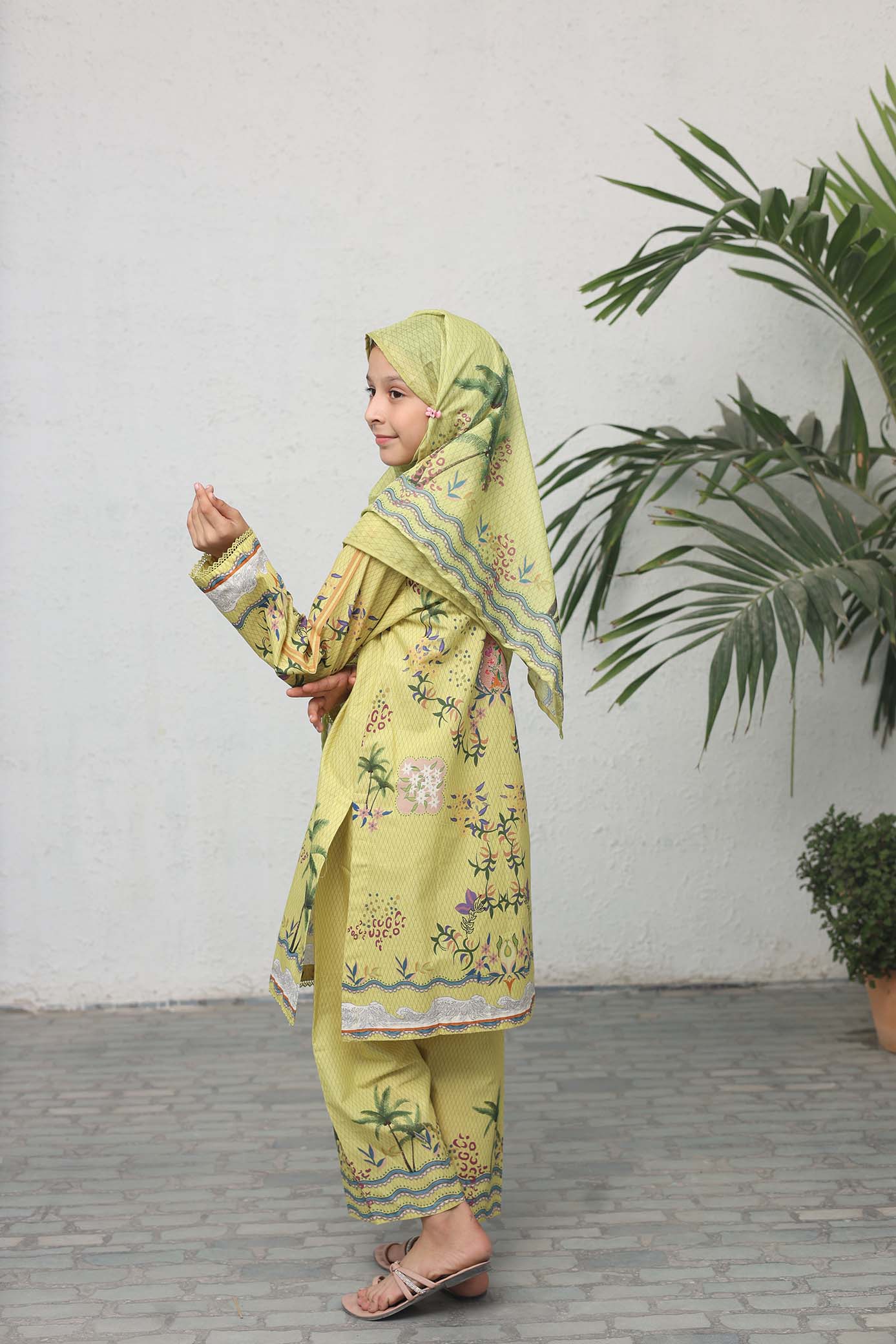 Suntex Stitched 3 Piece Pre Winter Cambric Suit-2572 - Image 3