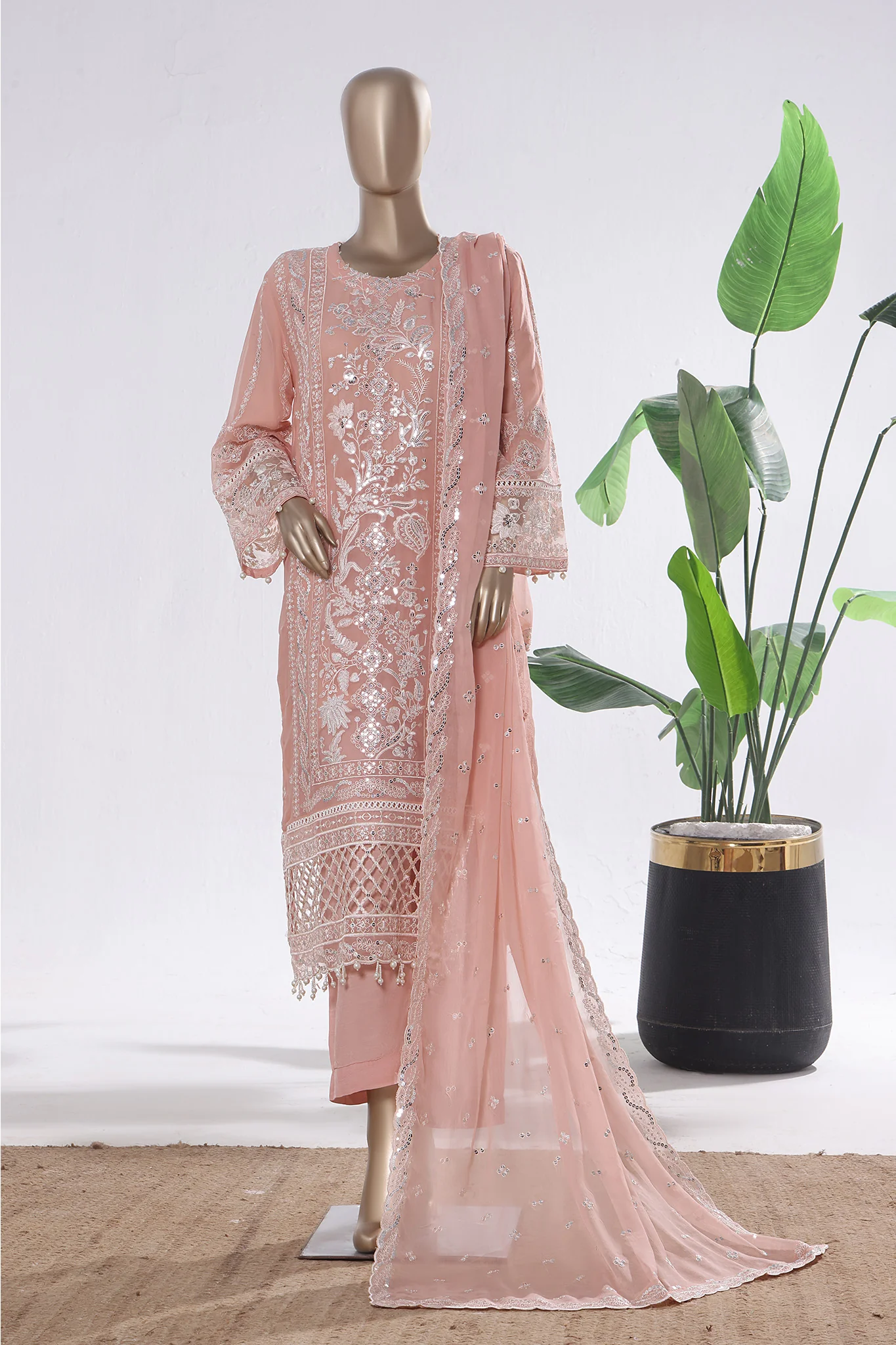 Khombi Stitched 3 Piece Luxury Formals Suit-AF-02-P