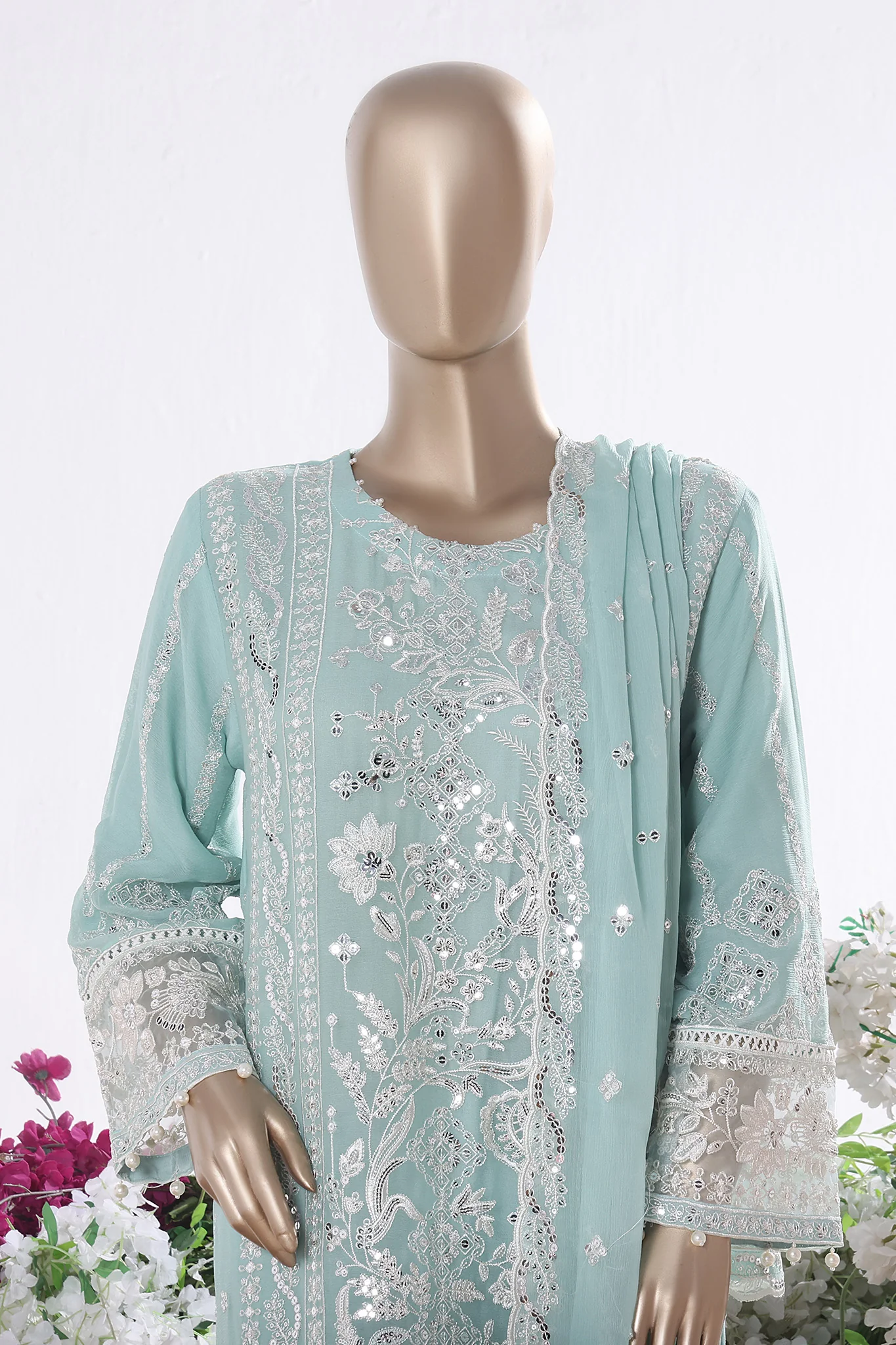 Khombi Stitched 3 Piece Luxury Formals Suit-AF-02-SG - Image 2