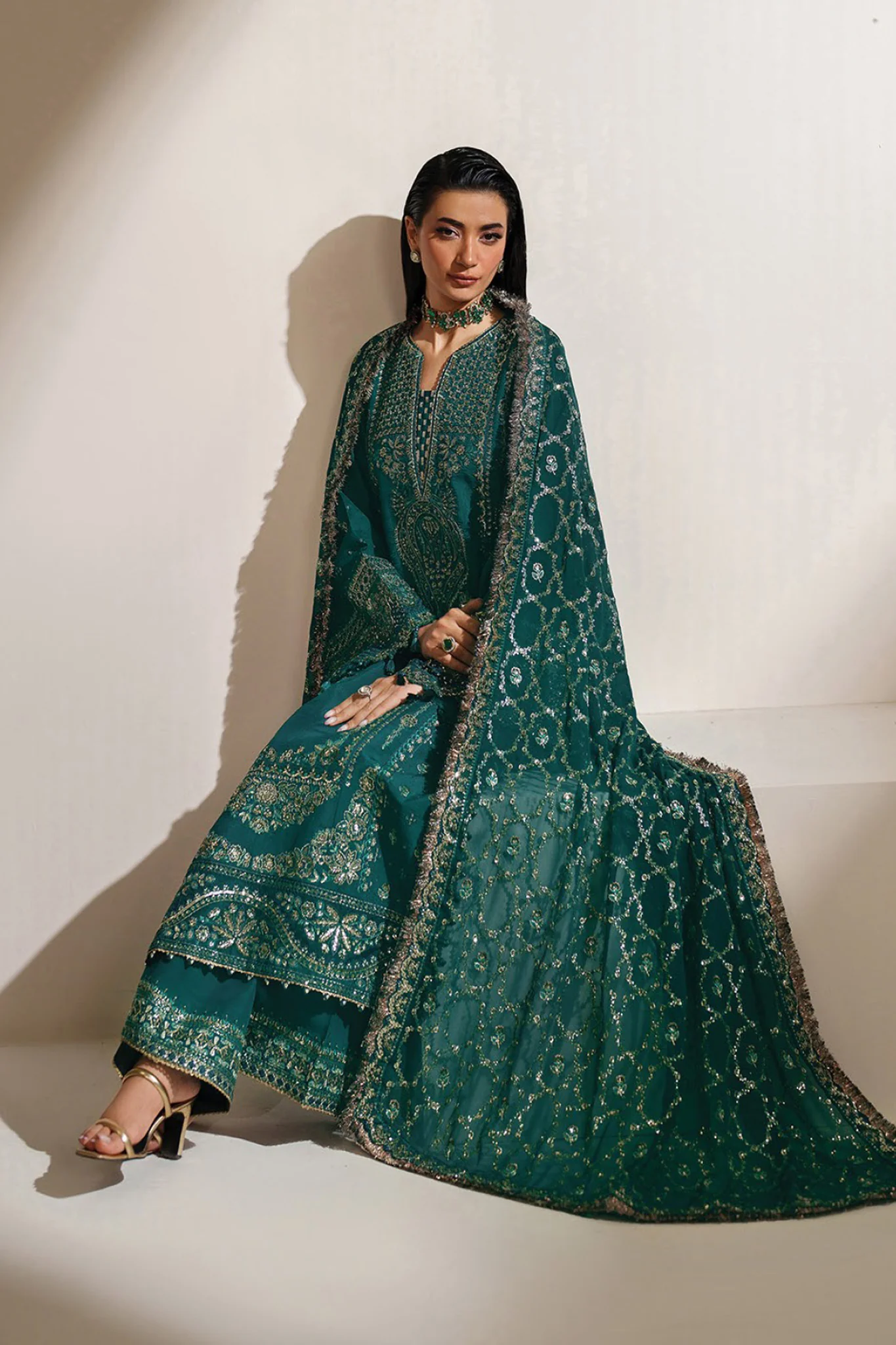 Neorah By Xenia Unstitched 3 Piece Luxury Formals Suit-06-Seriya - Image 2