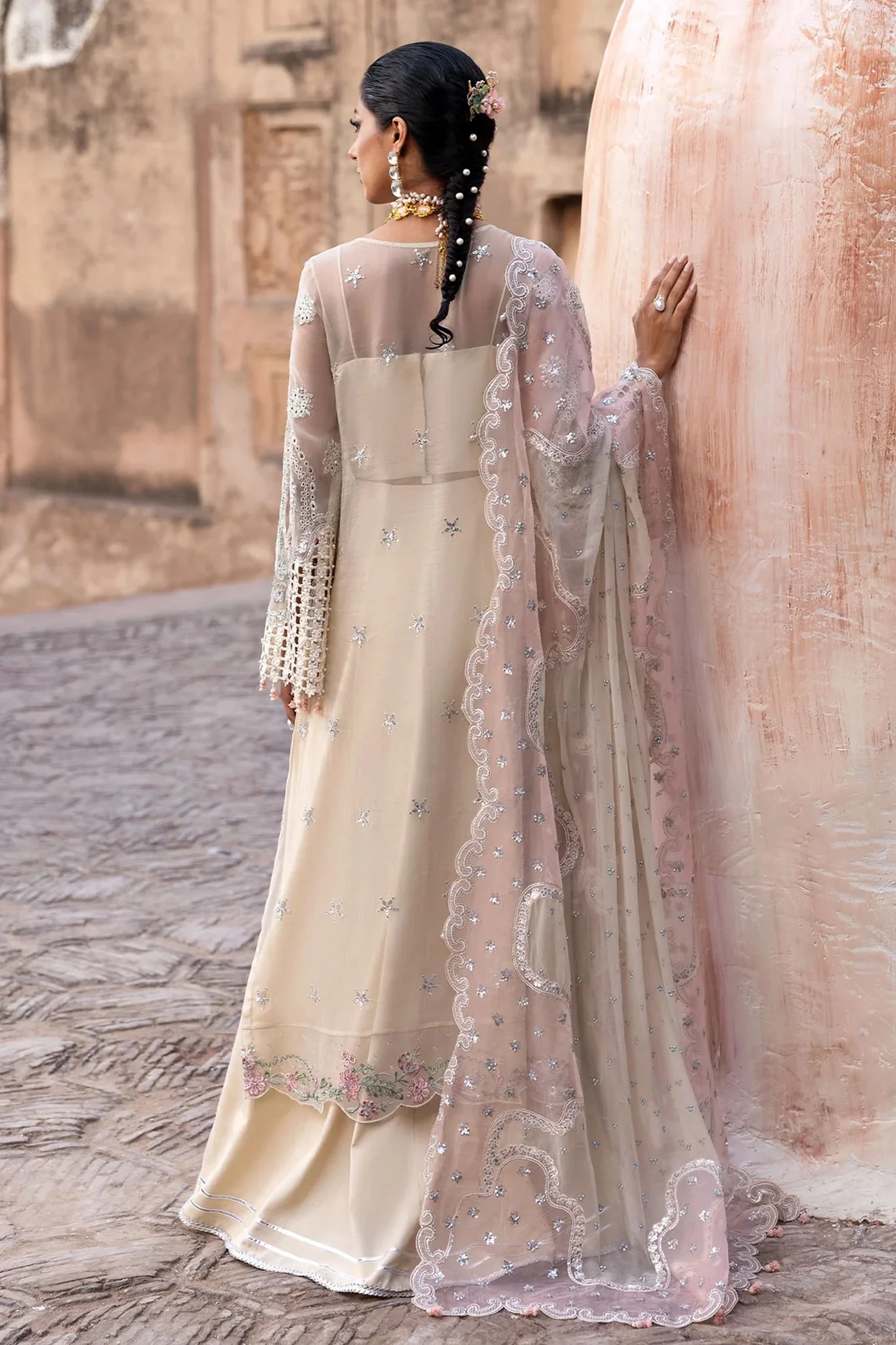 Sardinia Unstitched 3 Piece Luxury Chiffon Edit Suit-1106-Zohra - Image 3