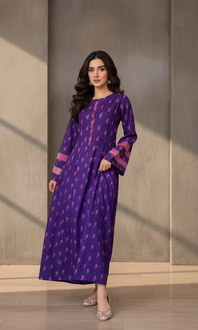 Urban Cut 2 Piece Cotton Printed Dress