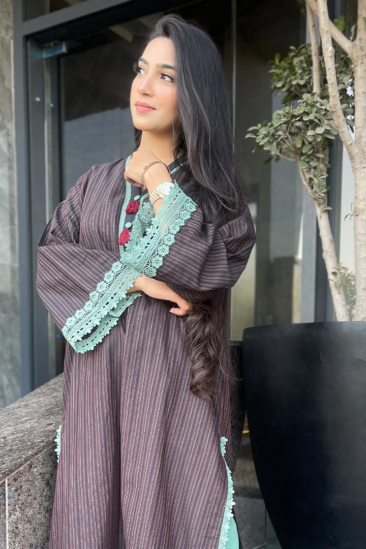 Urban Cut 2 Piece Cotton Yarn Dyed Suit - Image 4
