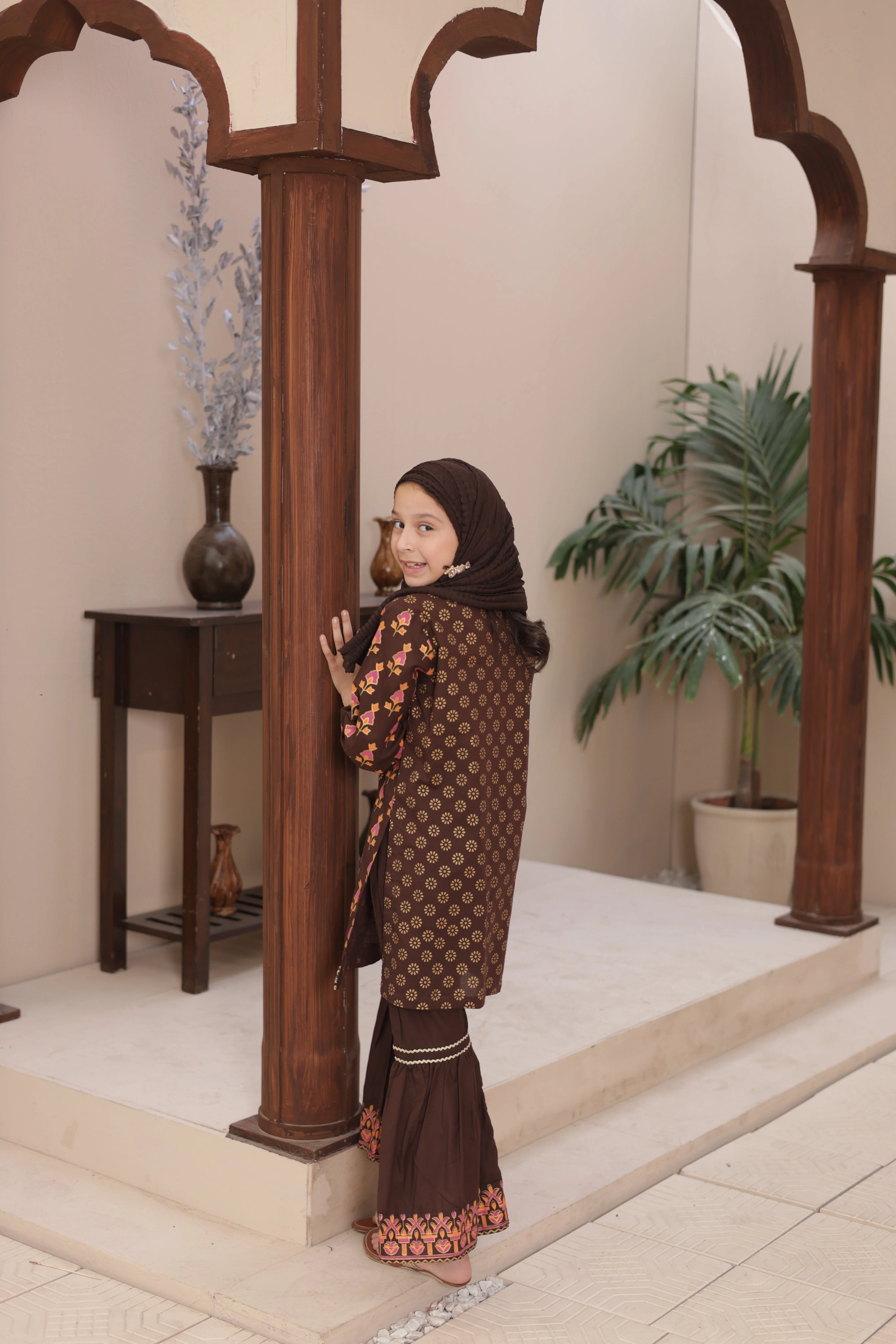 Suntex Stitched 3 Piece Girls Festive Premium Edition Suit-SH-2603 - Image 3