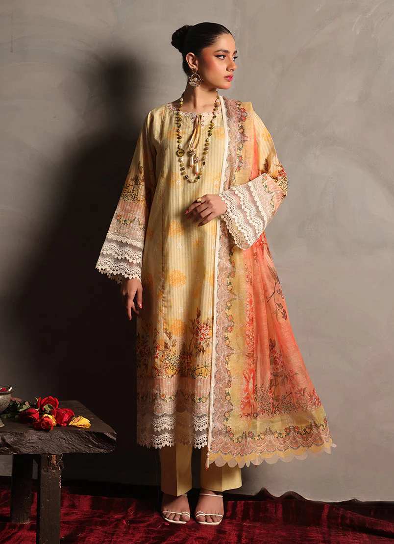Zlooms 3 Pc Dobby Unstitched Suit - ZL25-C08-05 - Image 2