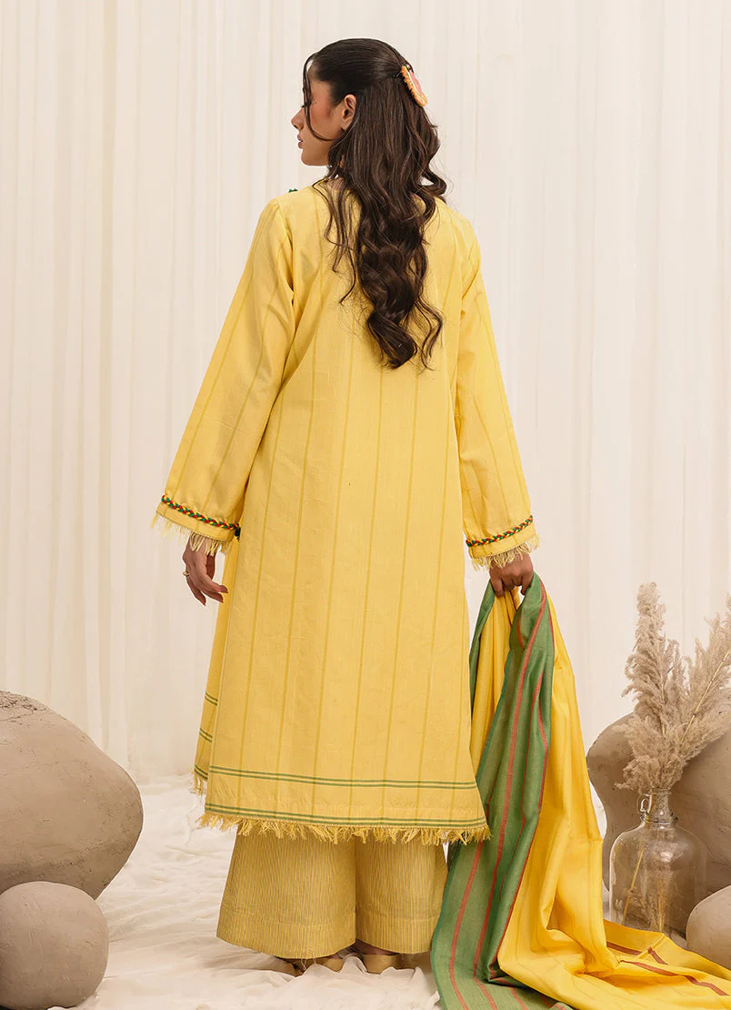 Zlooms 3 Pc Yarn Dyed Unstitched Suit - ZL25-C10-01 - Image 3