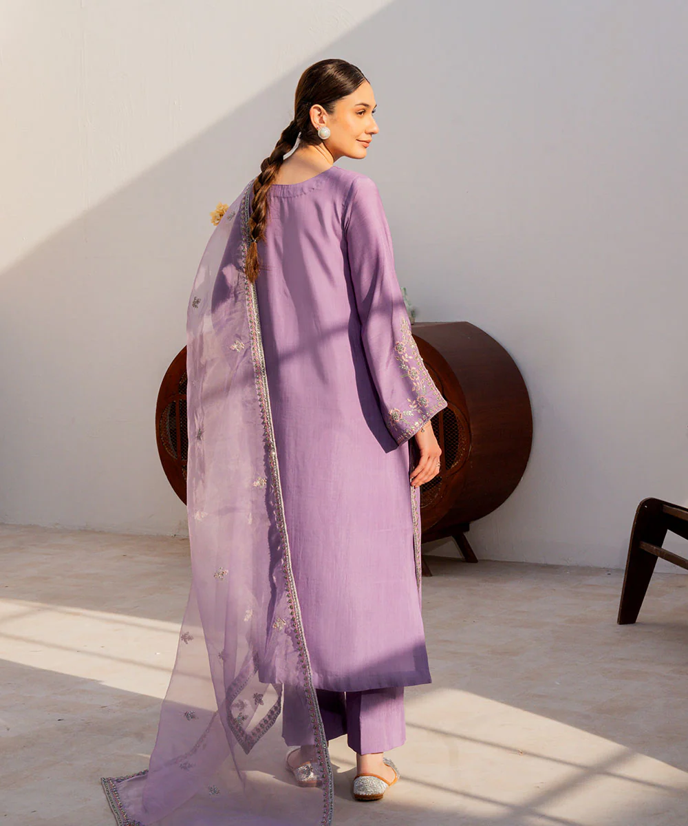 Zarish By Kross Kulture Stitched 3 Piece Viscose Summer Vol-2 Suit-0002011-SML-Lac - Image 4