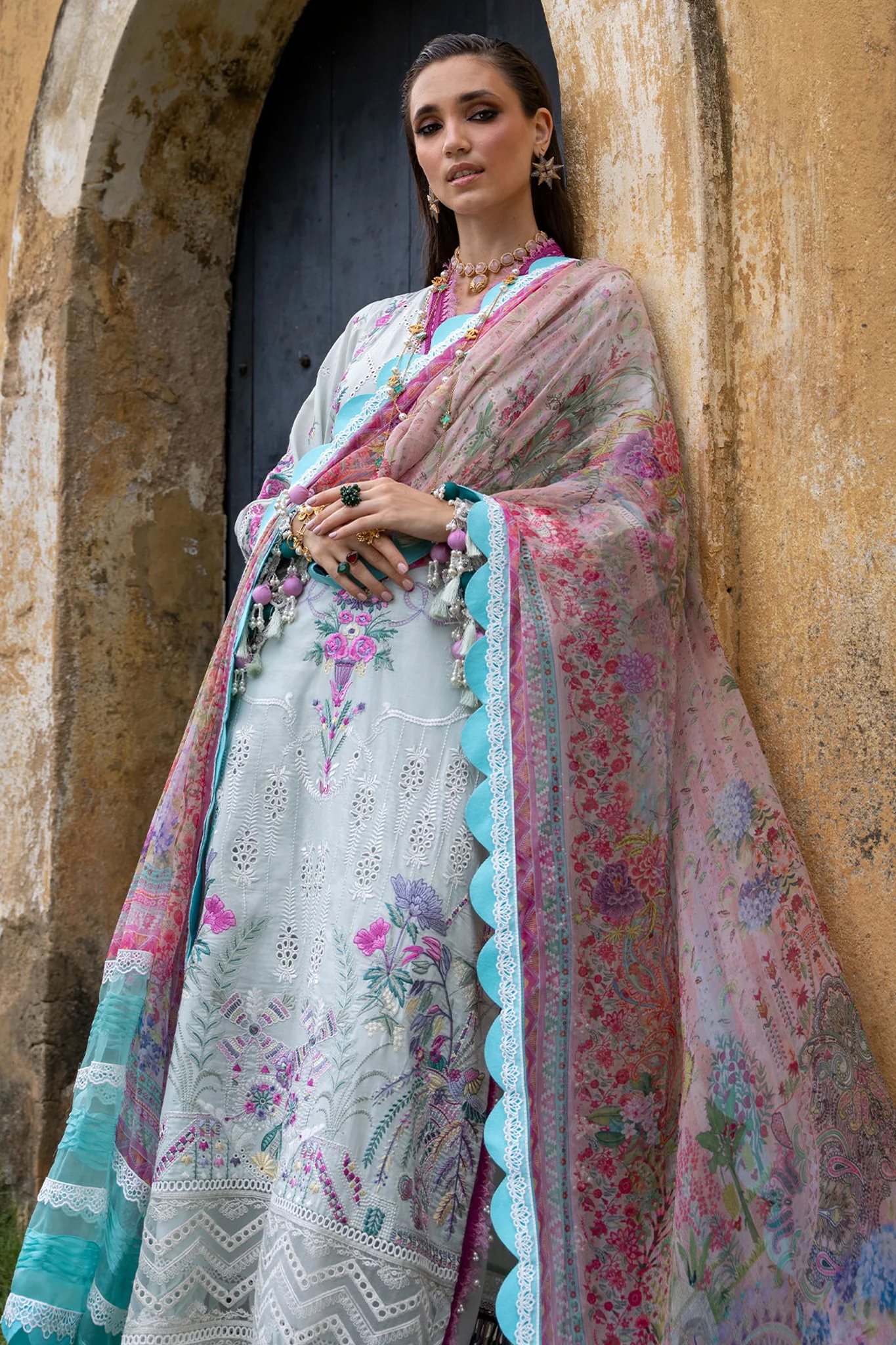 Neroli By Annus Abrar Unstitched 3 Piece Luxury Lawn Suit-AA-NLL-04-Amafah - Image 4