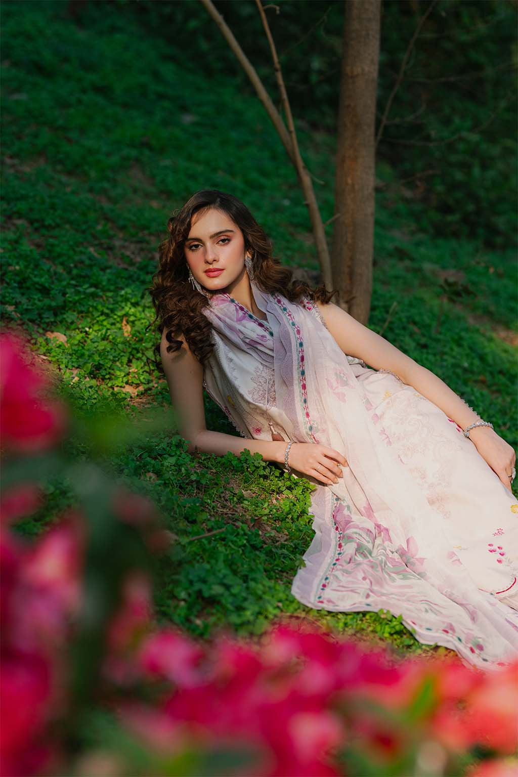 Nature Whispers By Meeral Unstitched 3 Piece Lawn Suit-AAFREEN - Image 8