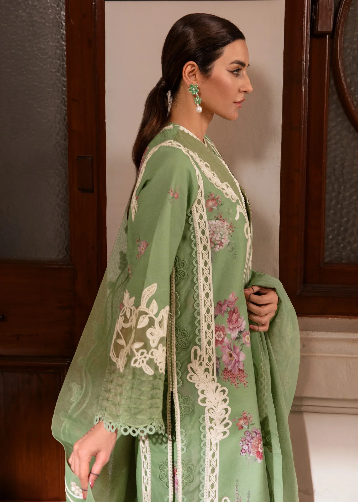 Aaleen by Crimson Unstitched 3 Piece Winter Suit-D-03-Gulbaan - Image 8