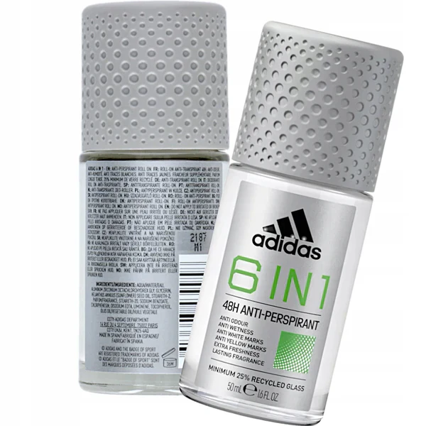 Adidas Cool & Dry 6in1 Antiperspirant Roll On For Men Deo 50Ml - Image 2