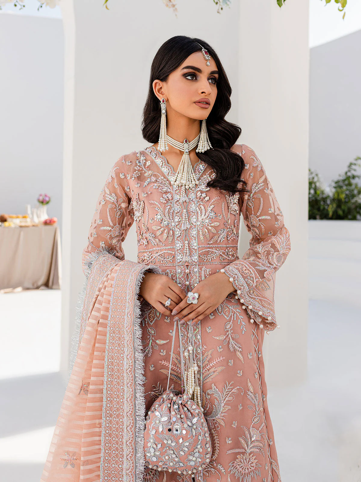 Gulaal Unstitched 3 Piece Wedding Vol-01 Suit-Afsanah 07 - 3 Piece - Image 4