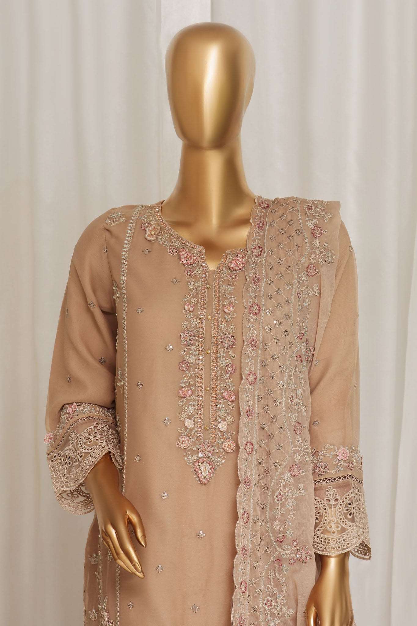 Afsany by Sada Bahar Stitched 3 Piece Luxury Chiffon Vol-11 Suit-CR-25-Skin - Image 2