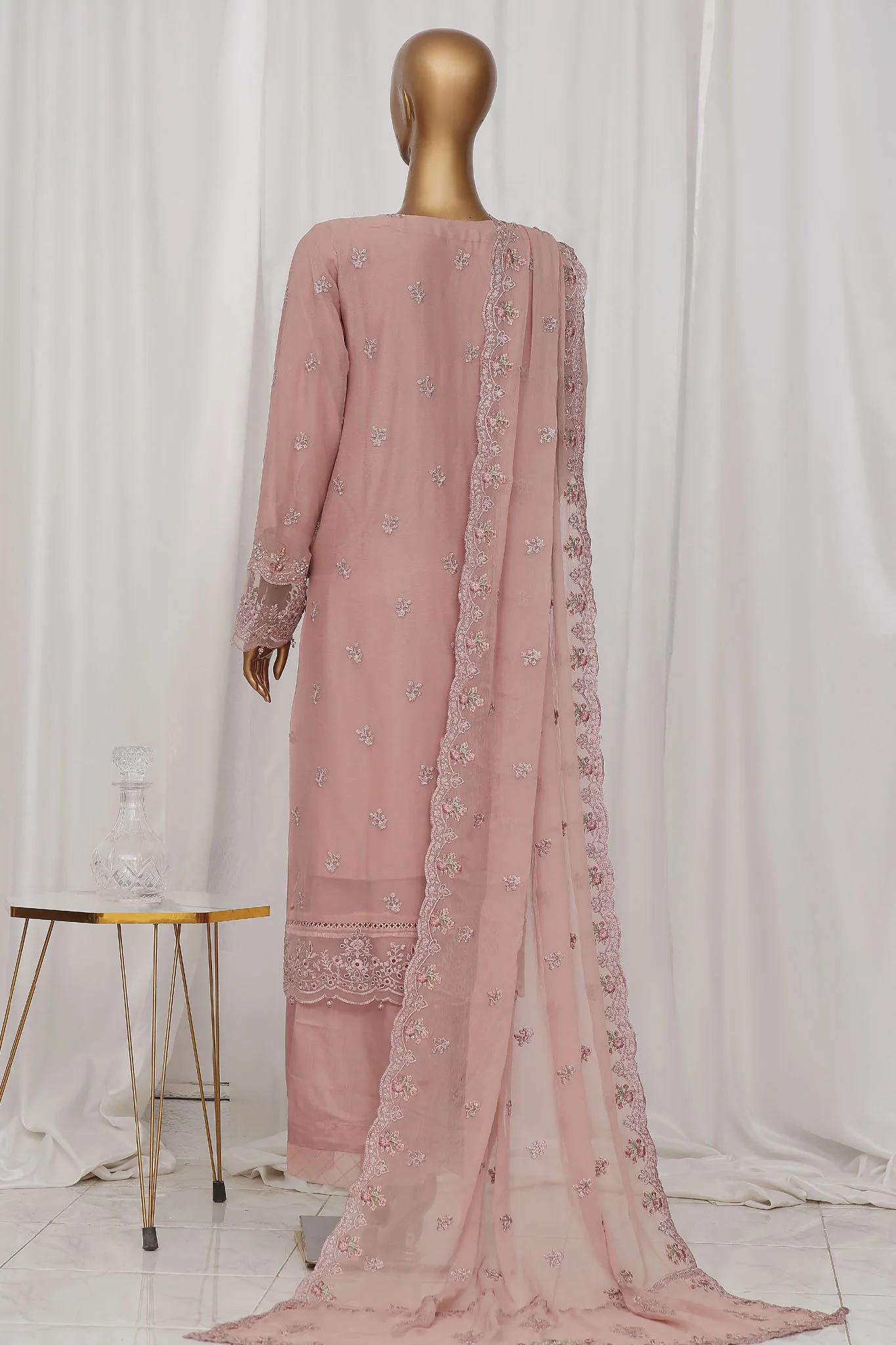 Afsany By Sada Bahar Stitched 3 Piece Luxury Formals Chiffon Vol-10 Suit-CR-20-Plum - Image 3