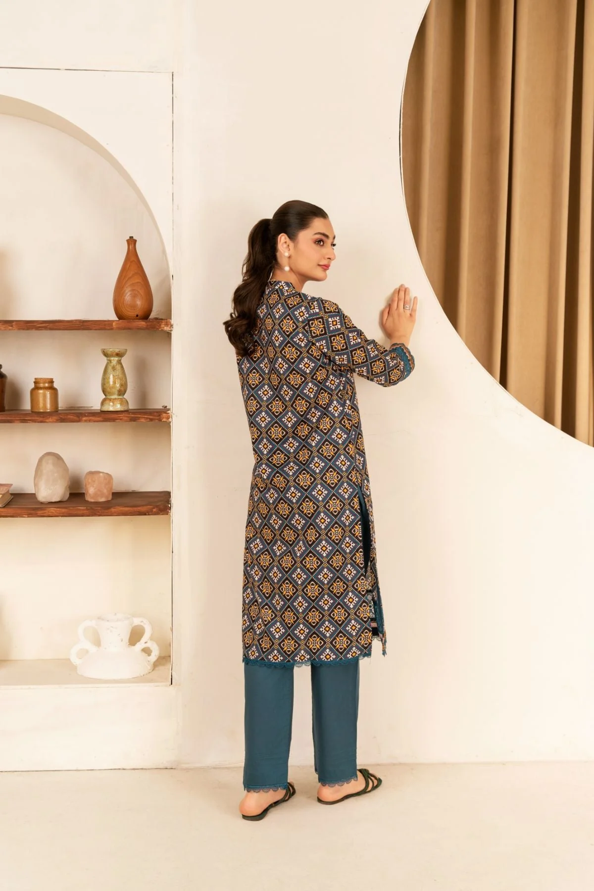 Print Play By Ahlam Stitched 2 Piece Ahika Kurta Set - Image 3