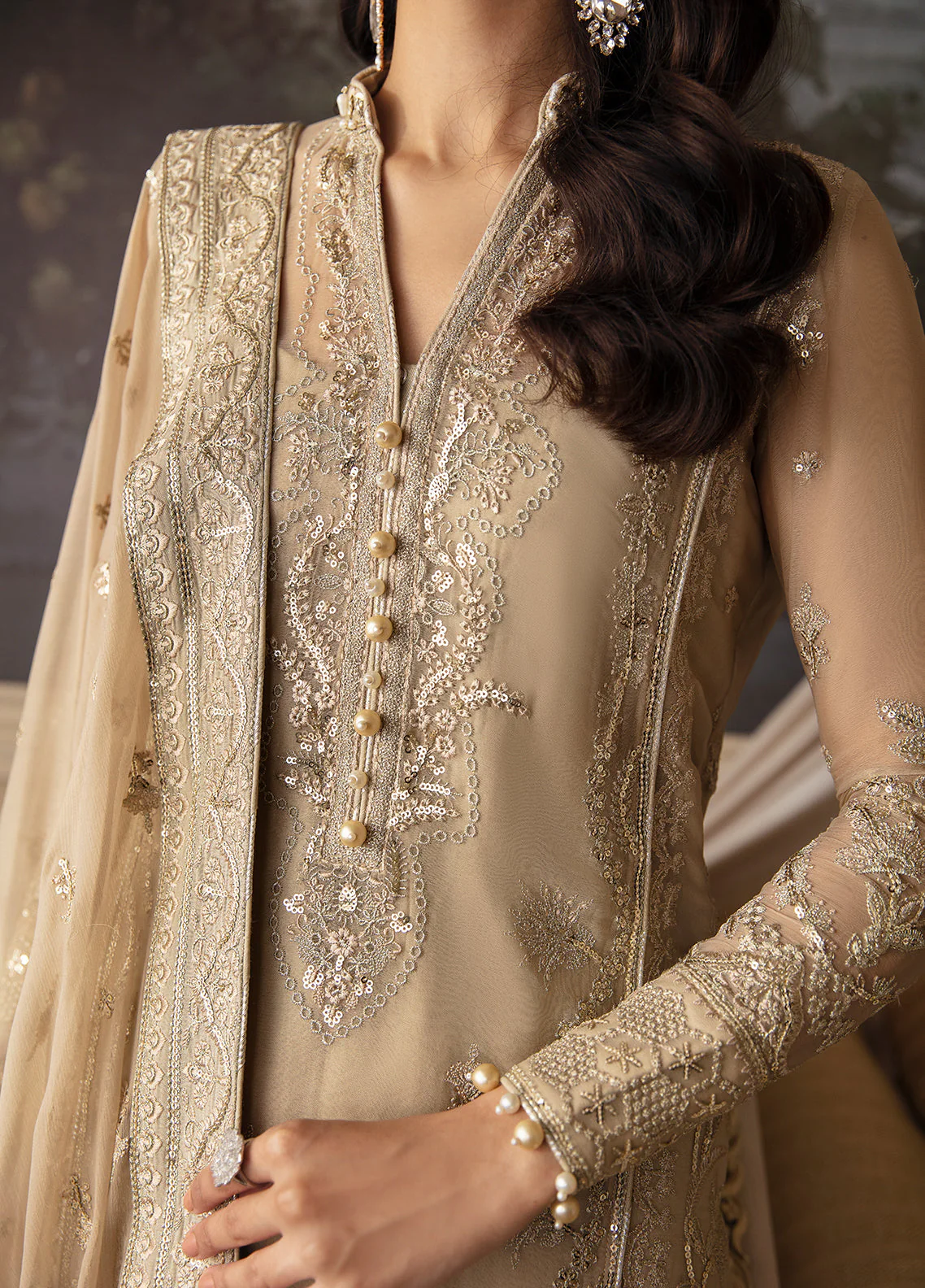 Gulaal Unstitched 3 Piece Emb Chiffon Vol-02 Suit-Ailaah - Image 9