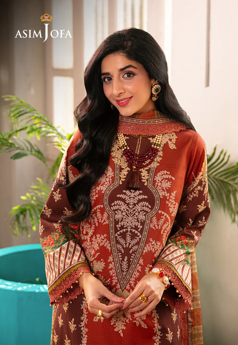 Asim Jofa Aira Summer Prints Ajar-14 Printed Dobby 3 Pcs - Image 6