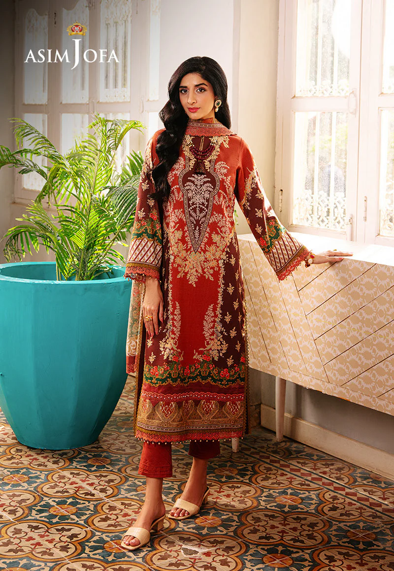 Asim Jofa Aira Summer Prints Ajar-14 Printed Dobby 3 Pcs - Image 7