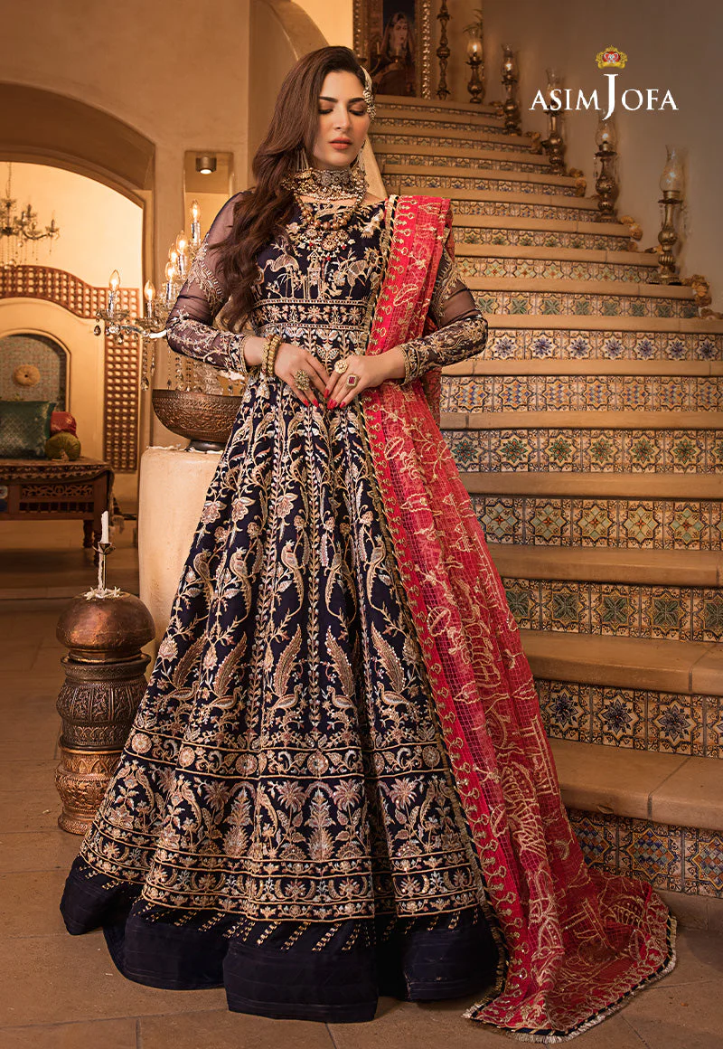 Asim Jofa Baad-e-Naubahar 2022 Ajbn-02 Embroidered Organza 3 Pcs - Image 4