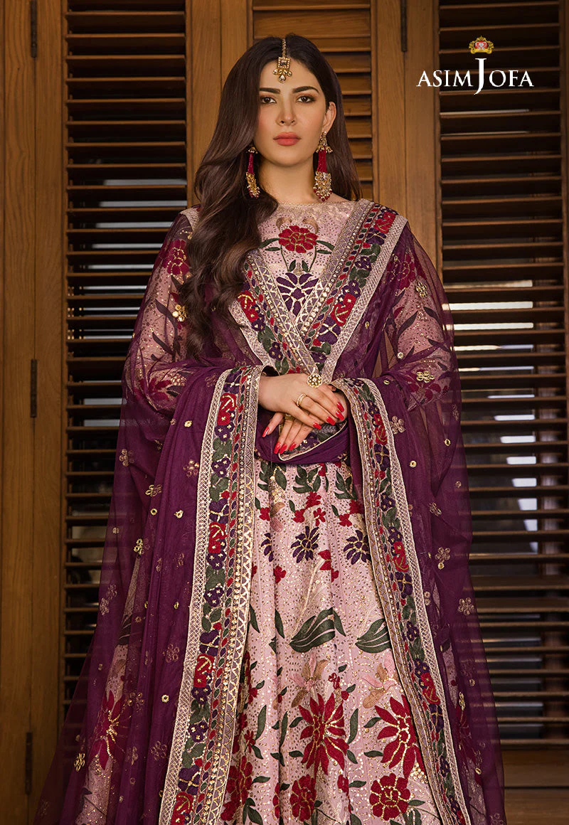 Asim Jofa Baad-e-Naubahar 2022 Ajbn-07 Embroidered Embroidered 3 Pcs - Image 3