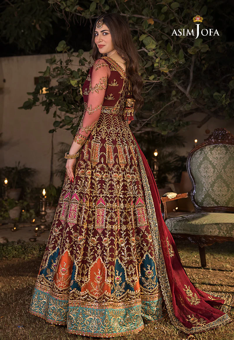 Asim Jofa Baad-e-Naubahar 2022 Ajbn-11 Embroidered Net 3 Pcs - Image 4