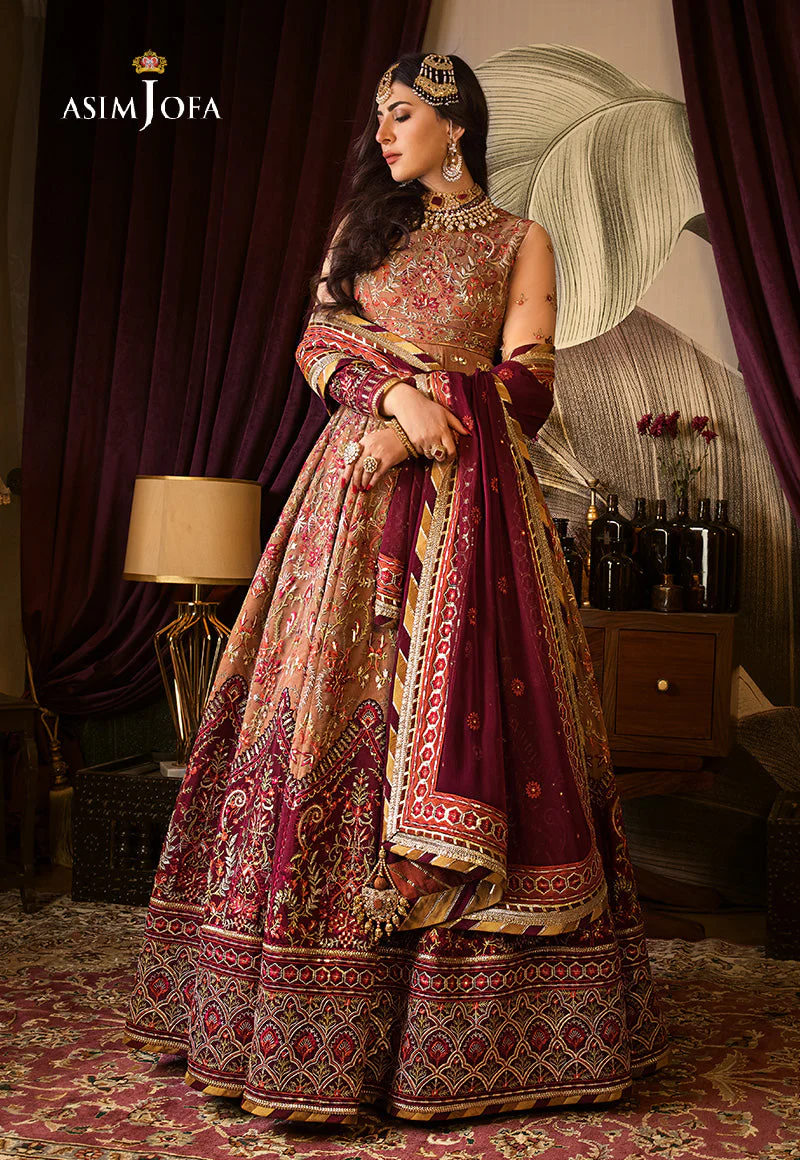 Asim Jofa Baad-e-Naubahar 2022 Ajbn-12 Embroidered Net 3 Pcs - Image 6