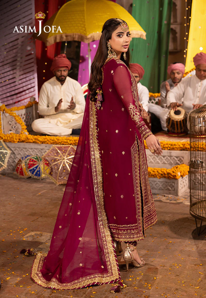 Asim Jofa Chamak Damak Pret Ajcdp-12 Embroidered Stitched 3 Pcs - Image 2