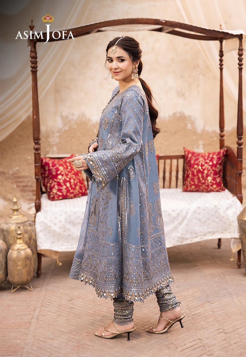 Asim Jofa Designers Limited Edition Ajced-12-Xs Embroidered Paper Cotton 3 Pcs - Image 6