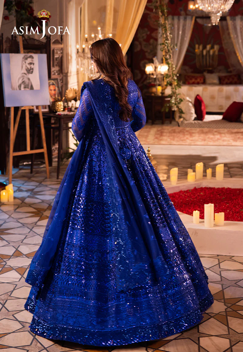 Asim Jofa Chandni Raatein Pret Ajcrp-01 Embroidered Chiffon Stitched 3 Pcs - Image 3