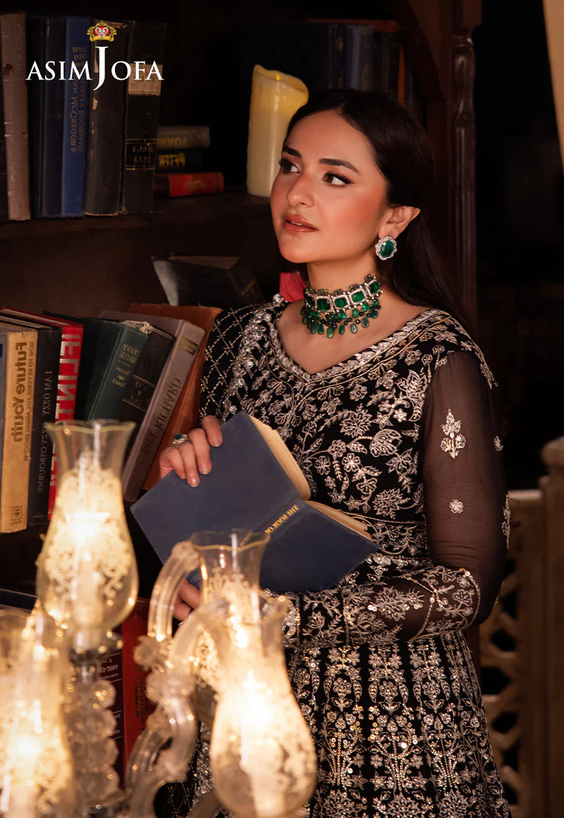 Asim Jofa Chandni Raatein Pret Ajcrp-02 Embroidered Chiffon Stitched 3 Pcs - Image 7