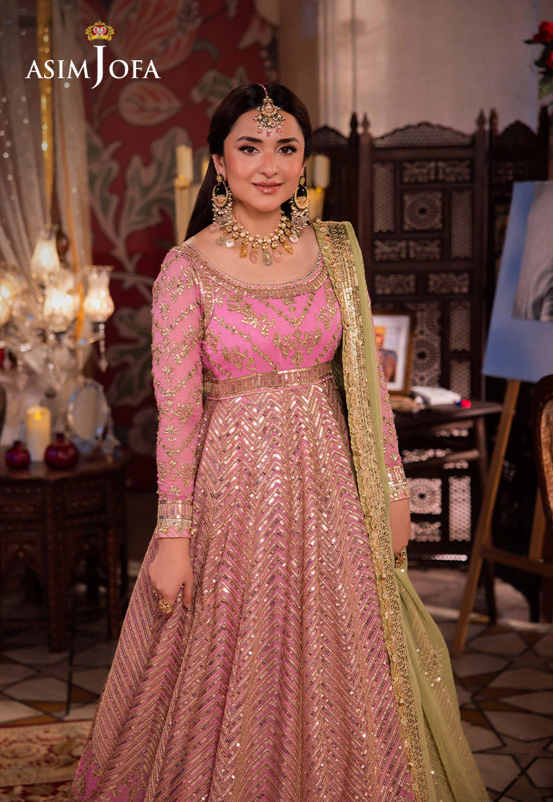 Asim Jofa Chandni Raatein Pret Ajcrp-04 Embroidered Chiffon Stitched 3 Pcs - Image 2