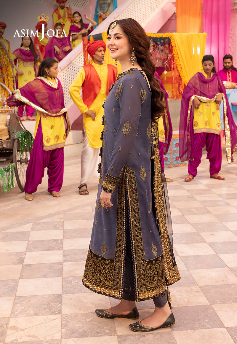 Asim Jofa Designers Limited Edition Ajdad-10 Embroidered Stitched 3 Pcs - Image 4