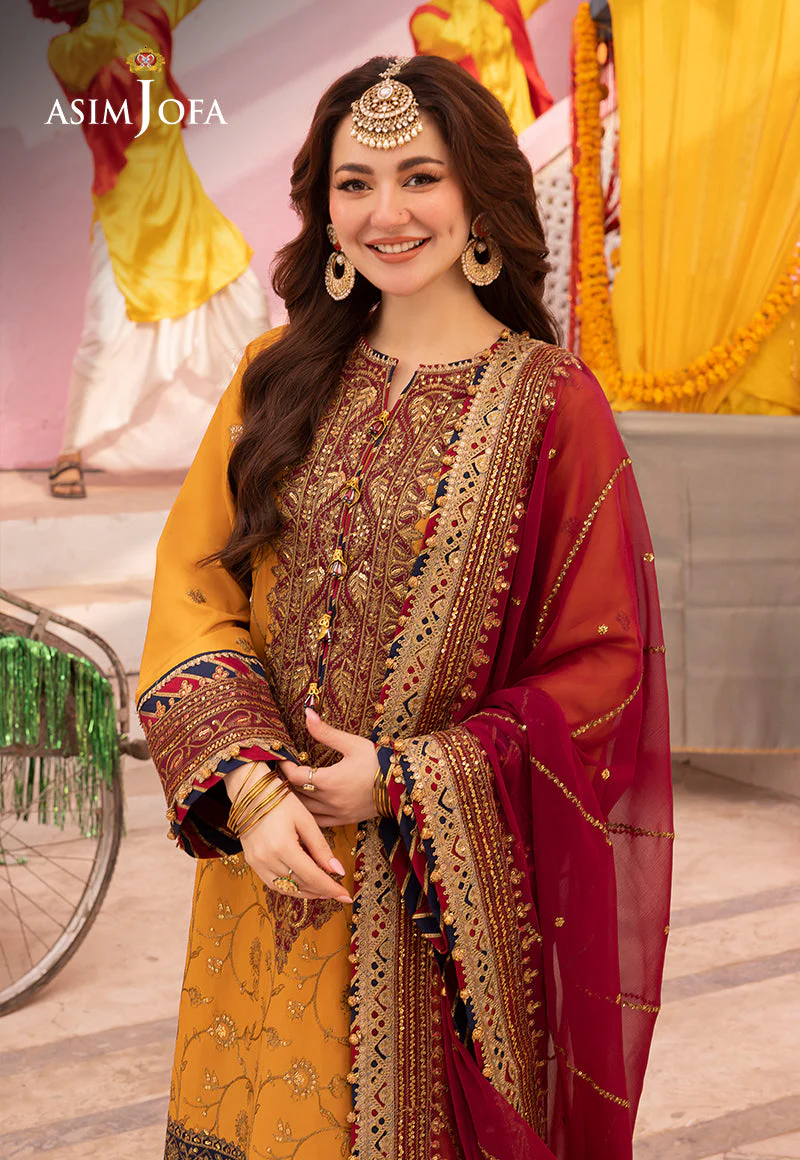 Asim Jofa Designers Limited Edition Ajdad-25 Embroidered Stitched 3 Pcs - Image 4