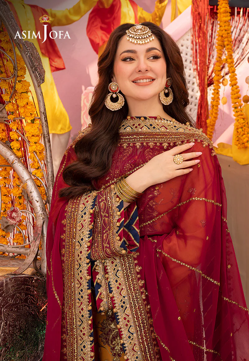 Asim Jofa Designers Limited Edition Ajdad-25 Embroidered Stitched 3 Pcs - Image 8