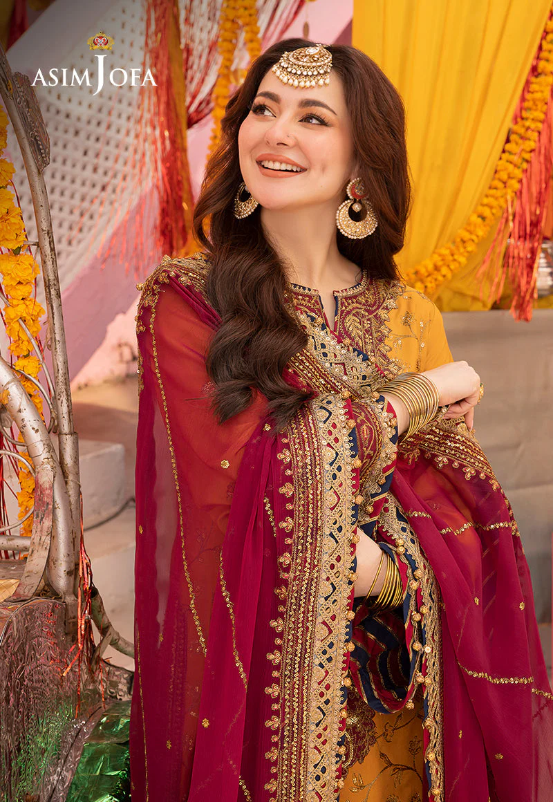 Asim Jofa Designers Limited Edition Ajdad-25 Embroidered Stitched 3 Pcs - Image 9