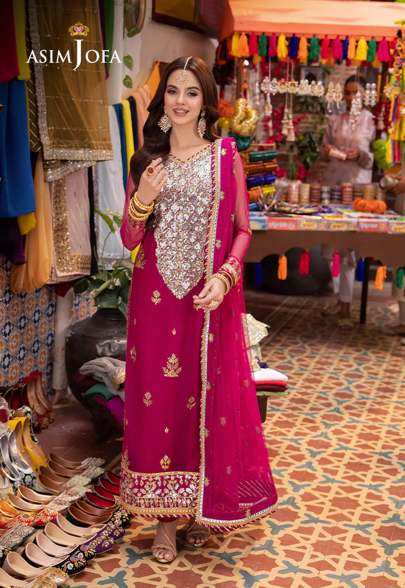 Asim Jofa Designers Limited Edition Ajemd-03 Embroidered Stitched 3 Pcs - Image 7