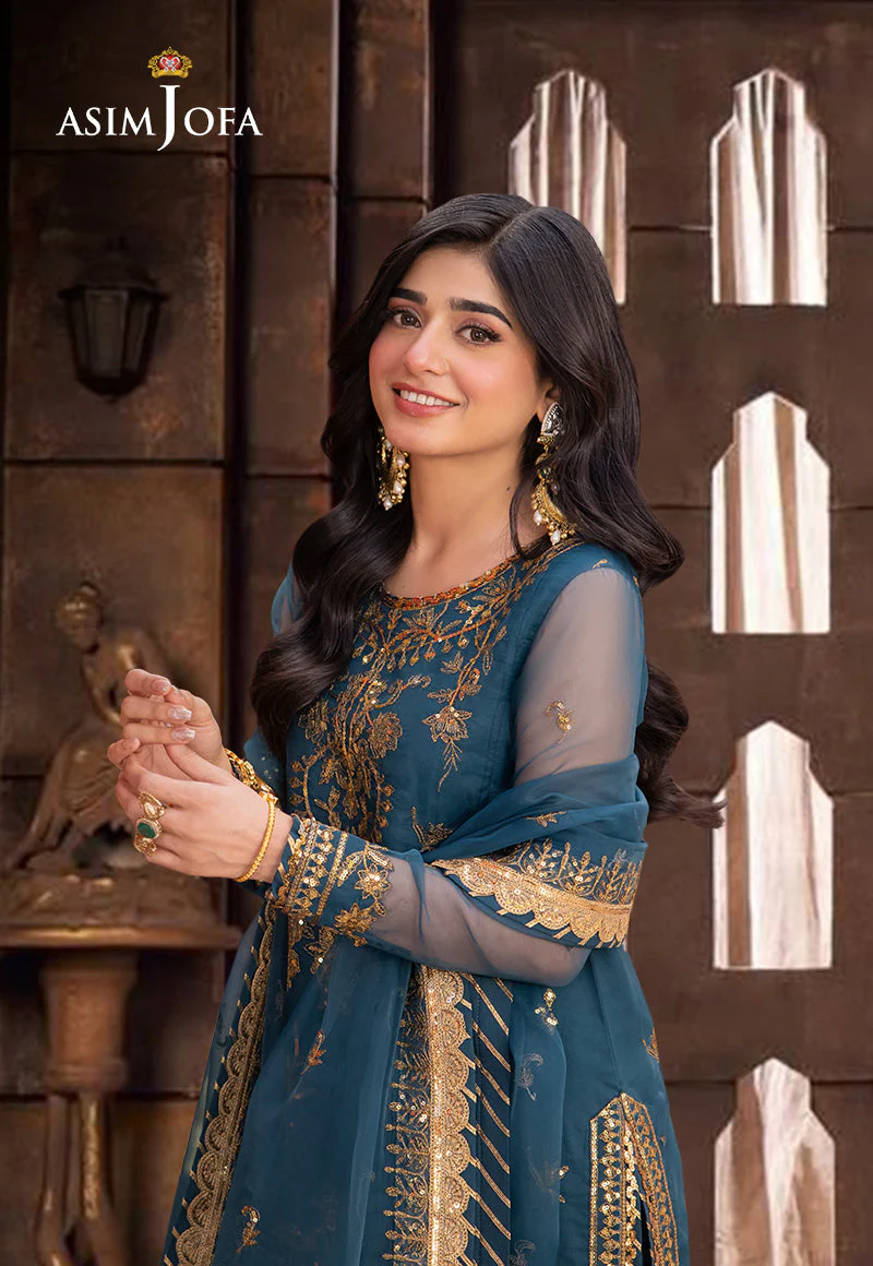 Asim Jofa Designers Limited Edition Ajemd-13 Embroidered Stitched 3 Pcs - Image 3