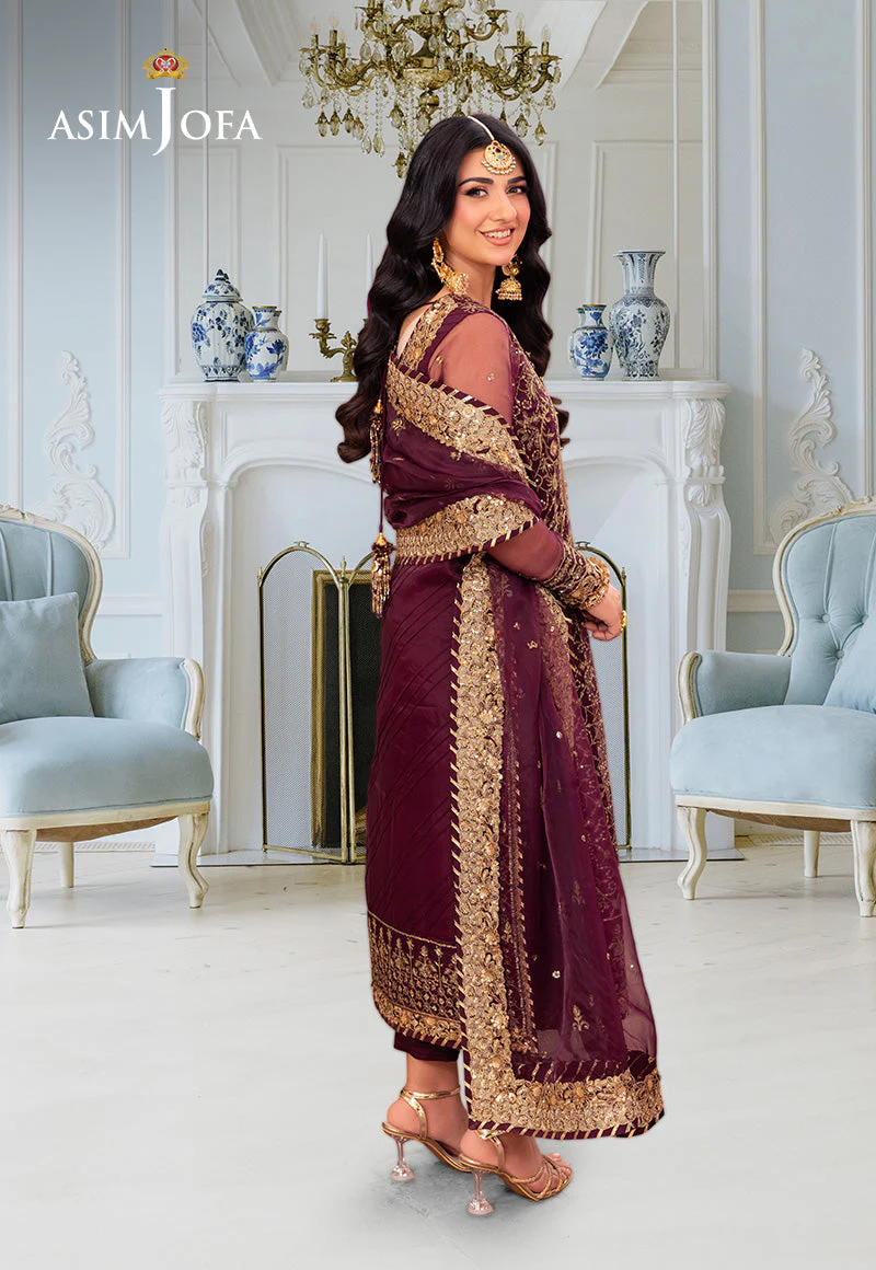 Asim Jofa Designers Limited Edition Ajemd-24 Embroidered Stitched 3 Pcs - Image 2