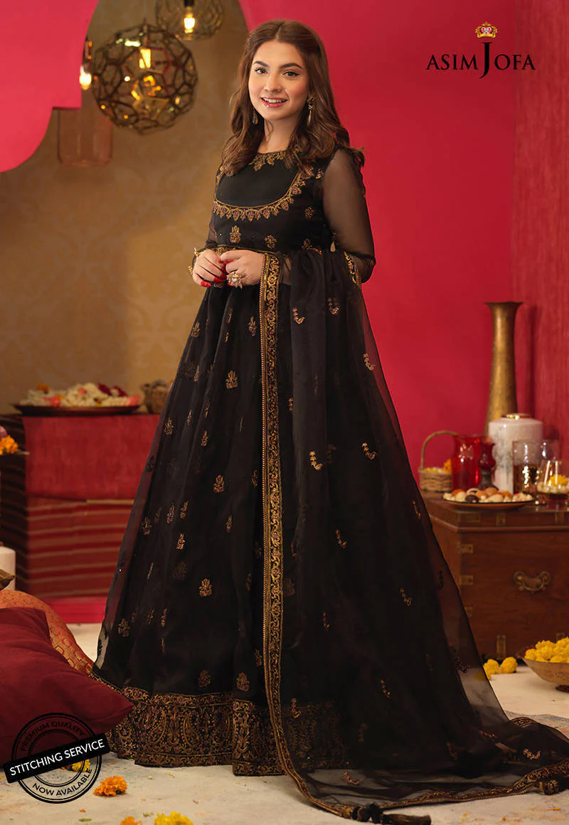 Asim Jofa Rung De Festive Coll-2021 Ajfc-27 Embroidered Organza 3 Pcs