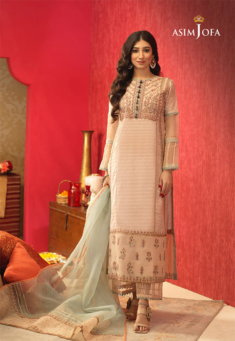 Asim Jofa Rung De Festive Coll-2021 Ajfc-31 Embroidered Cotton Jacquard 3 Pcs - Image 8