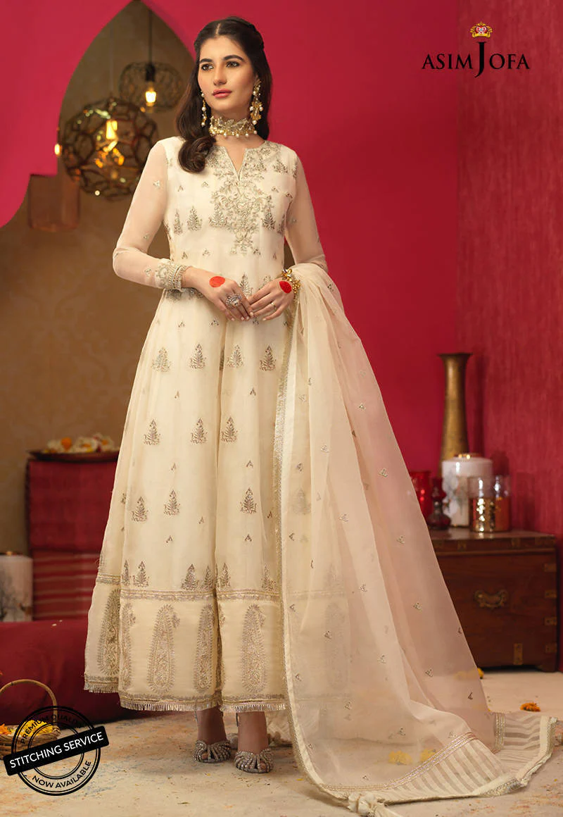 Asim Jofa Rung De Festive Coll-2021 Ajfc-36 Embroidered Organza 3 Pcs