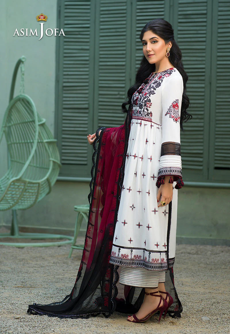 Asim Jofa Festive Jashn Ajfc-41 Embroidered Cotton 3 Pcs - Image 4