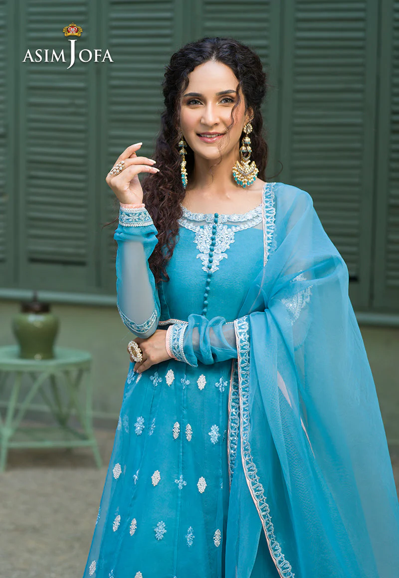 Asim Jofa Festive Jashn Ajfc-43 Embroidered Organza 3 Pcs - Image 5