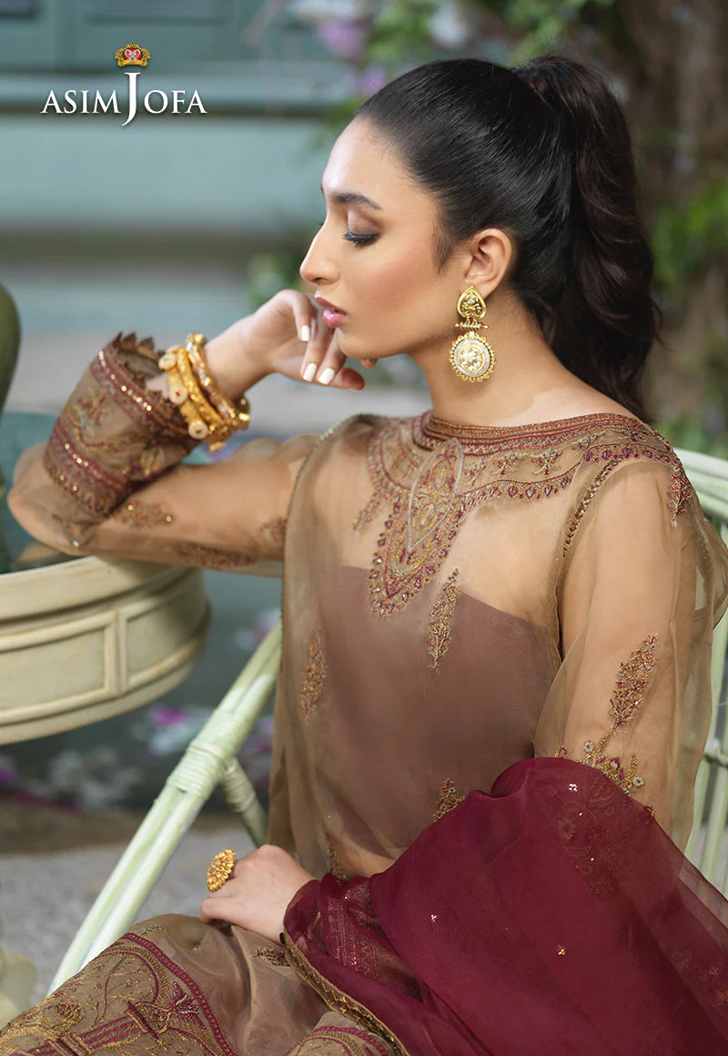 Asim Jofa Festive Jashn Ajfc-47 Embroidered Organza 3 Pcs - Image 9