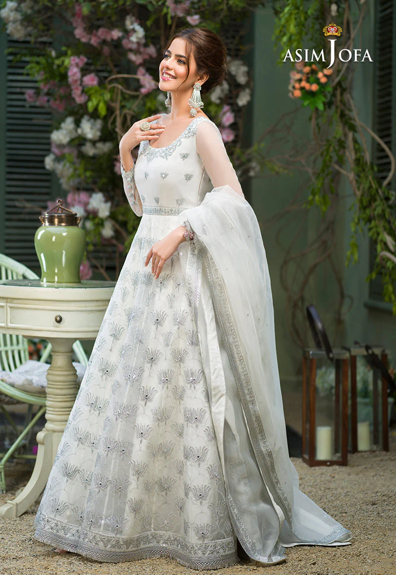 Asim Jofa Festive Jashn Ajfc-49 Embroidered Organza 3 Pcs - Image 4