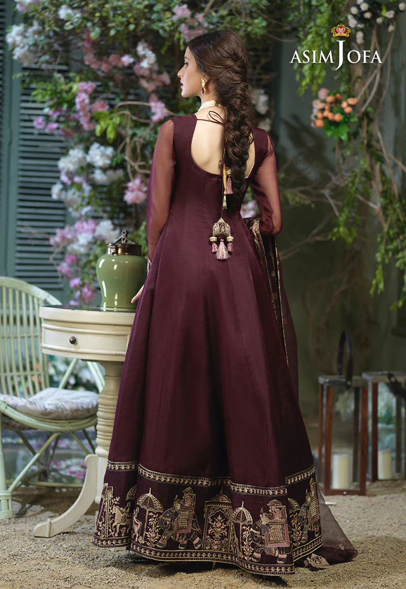 Asim Jofa Festive Jashn Ajfc-50 Embroidered Organza 3 Pcs - Image 5