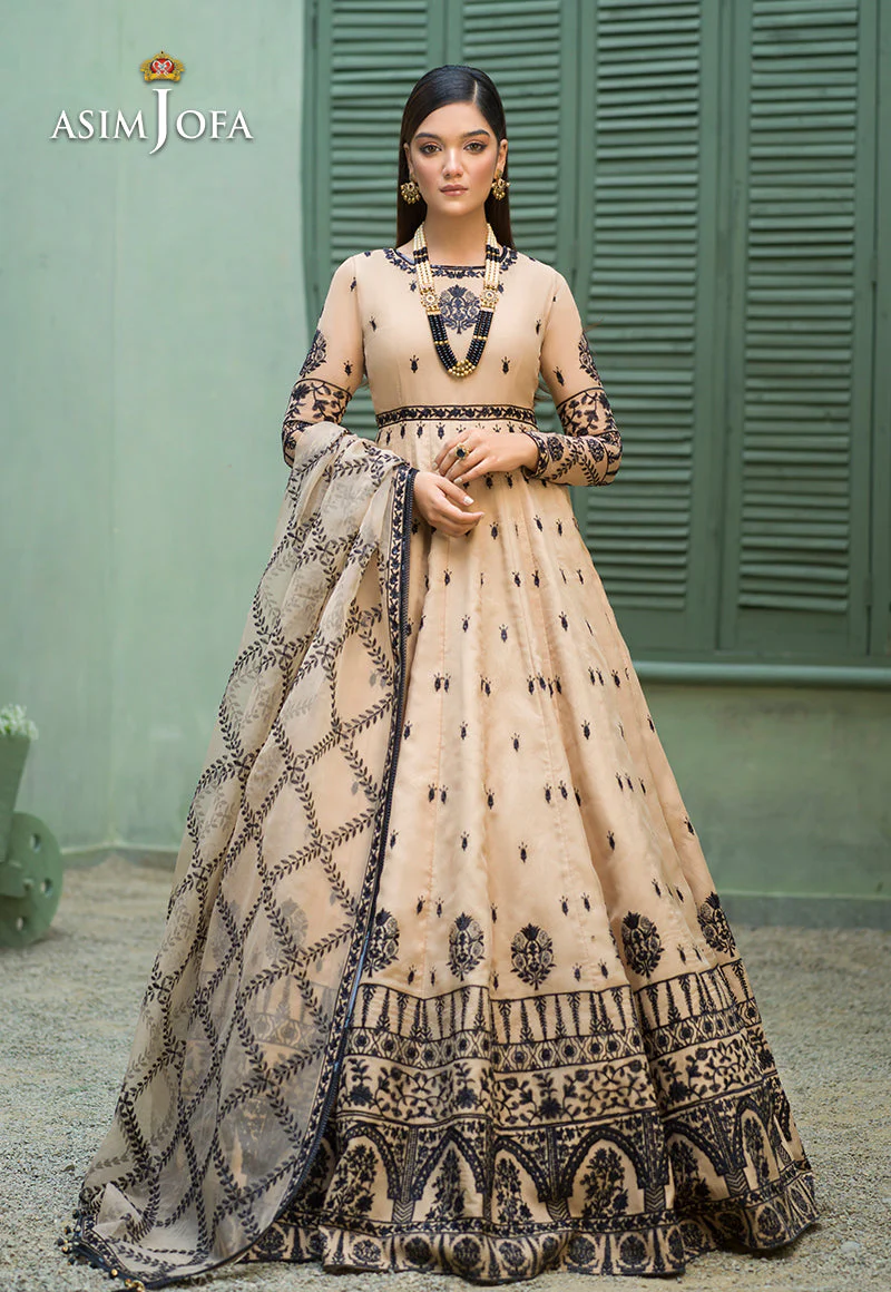 Asim Jofa Festive Jashn Ajfc-52 Embroidered Organza 3 Pcs