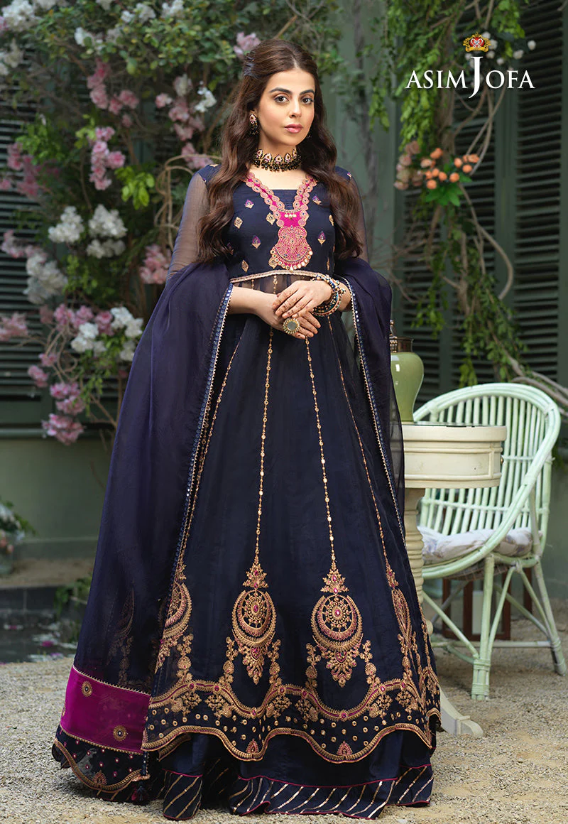 Asim Jofa Festive Jashn Ajfc-53 Embroidered Organza 3 Pcs - Image 10