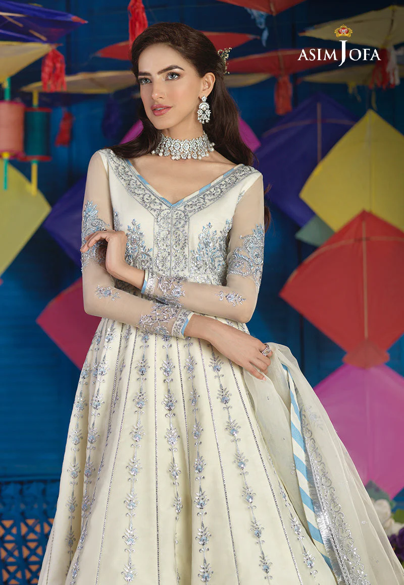 Asim Jofa Basant Festive Ajfc-63 Embroidered Organza 3 Pcs